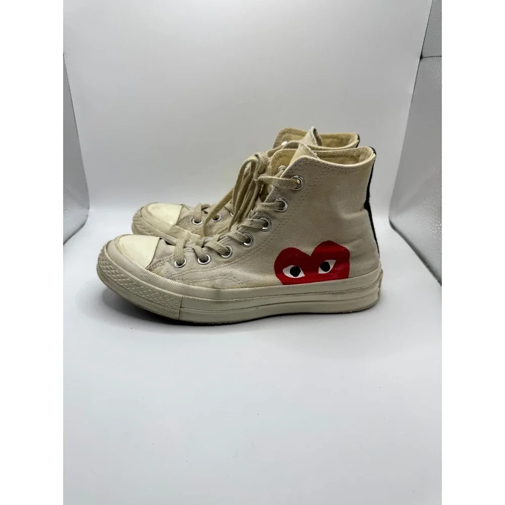 Converse Comme des Garcons Play Chuck 70 High Milk 150205C Women 6 Sneaker White